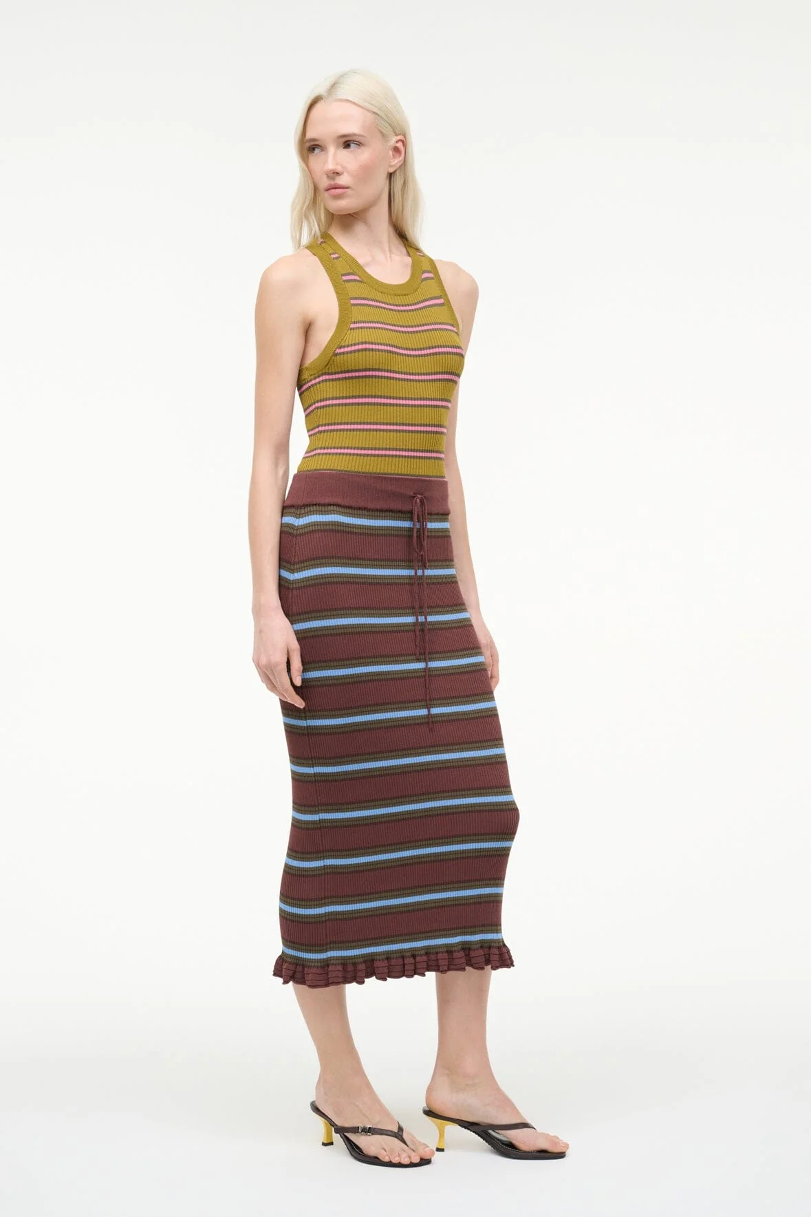 ABBOTT DRESS | REDONDO STRIPE MULTI - Image 3