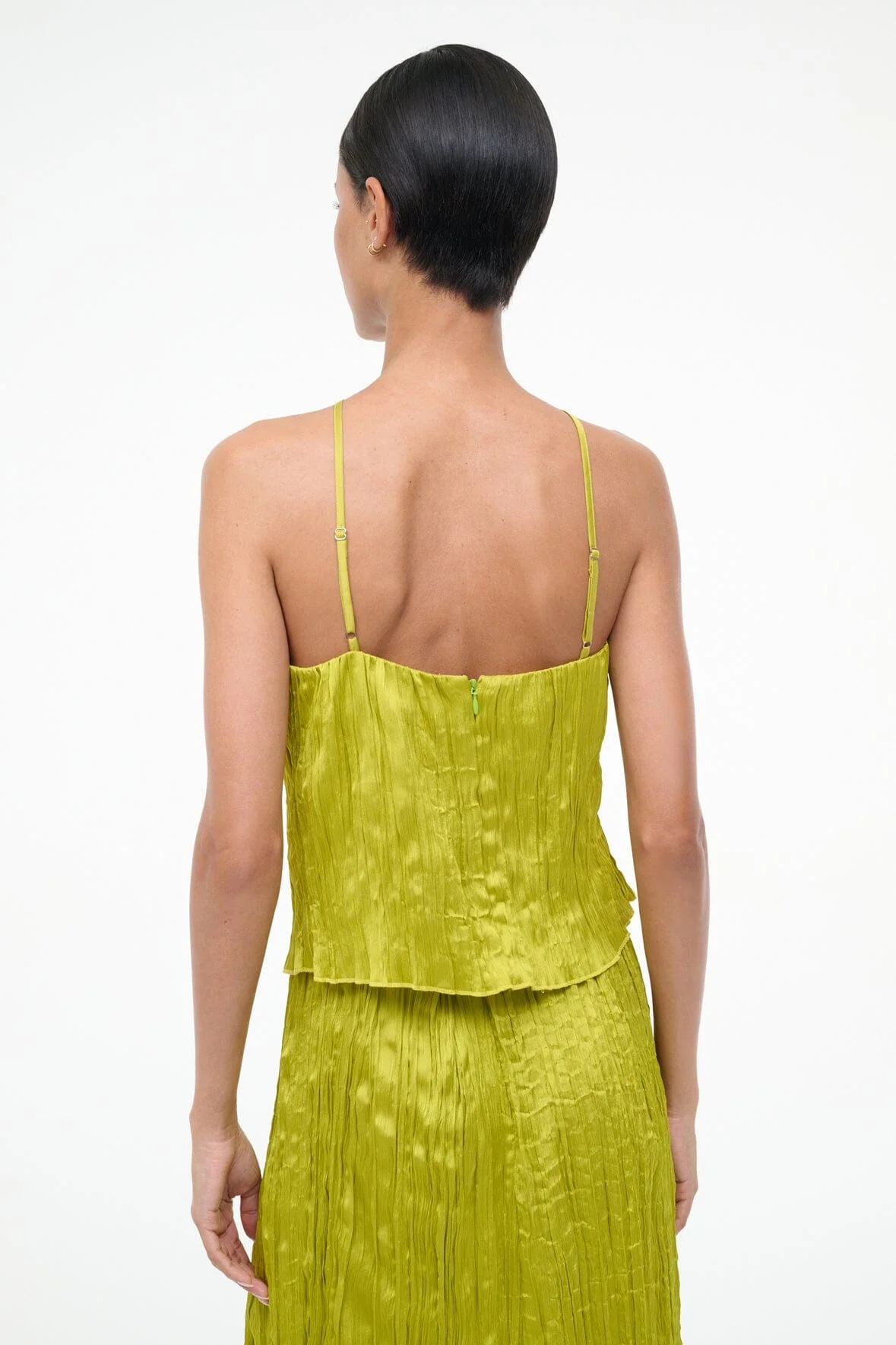 AKARI TOP | CHARTREUSE PLISSE - Image 3