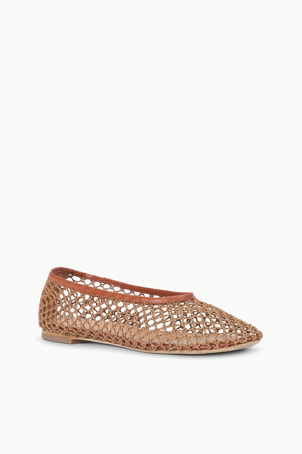 ALBA BALLET FLAT | TAN NETTING - Image 3