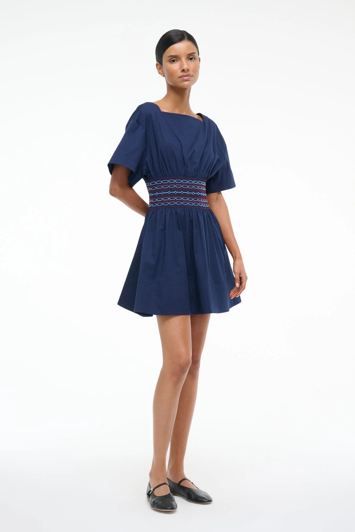 AMY MINI DRESS | NAVY - Image 2