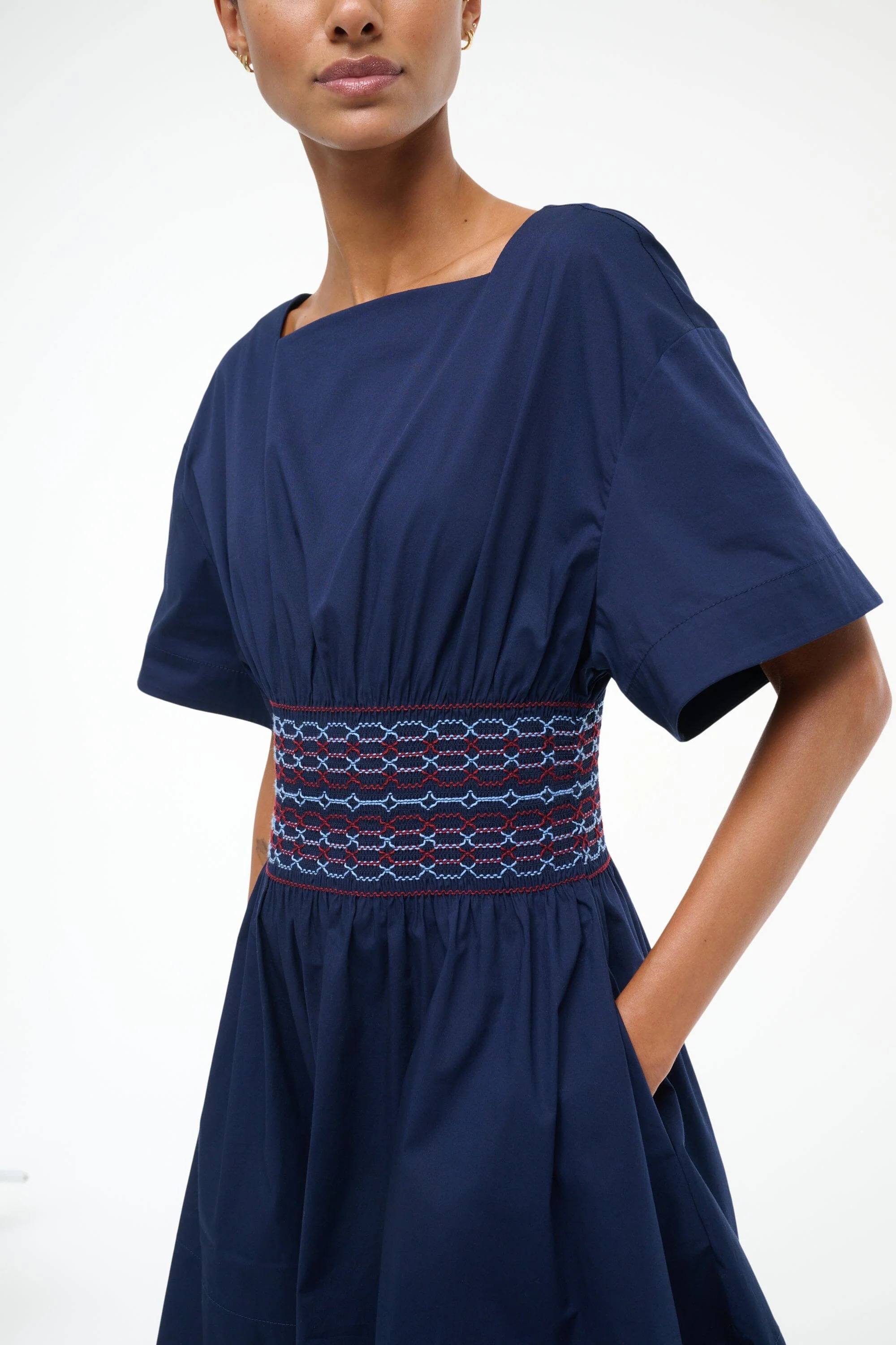 AMY MINI DRESS | NAVY - Image 3