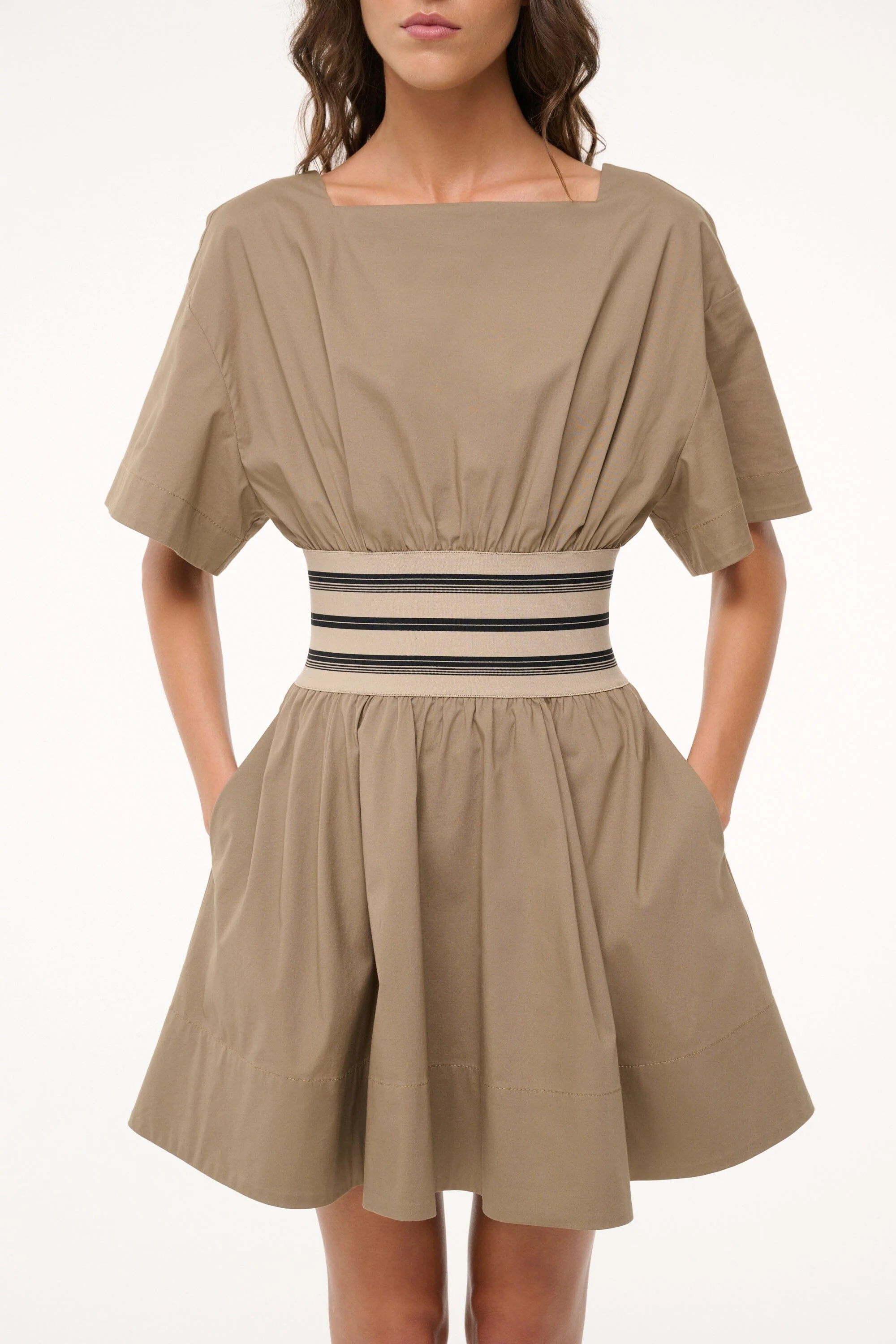AMY MINI DRESS | TAUPE - Image 4