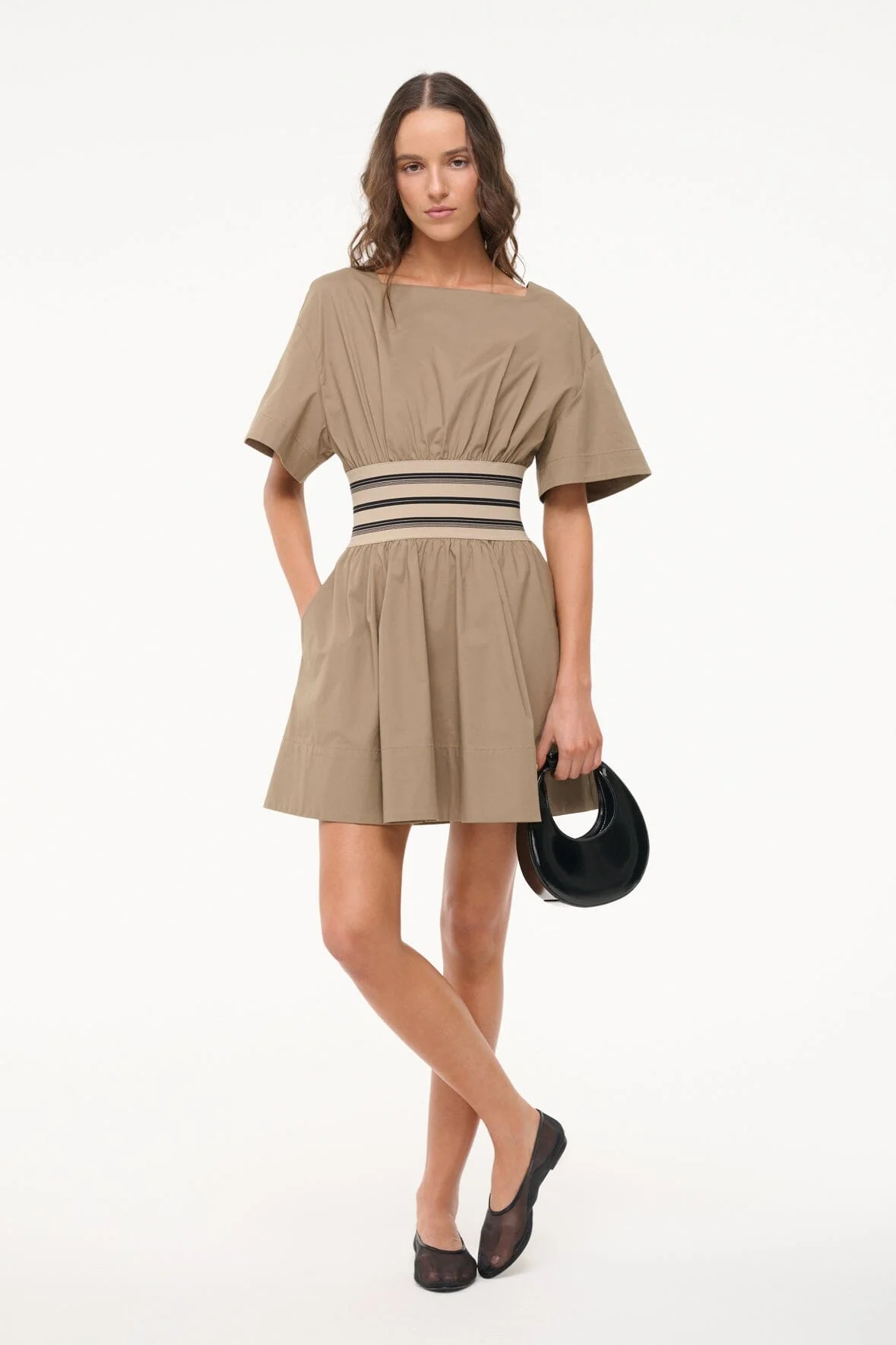 AMY MINI DRESS | TAUPE - Image 5