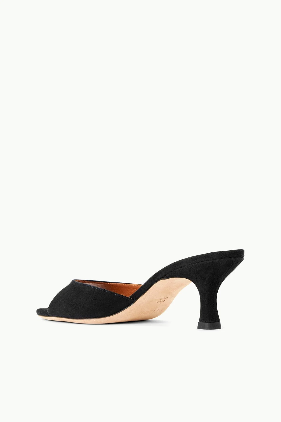 BRIGITTE SUEDE MULE | BLACK - Image 5