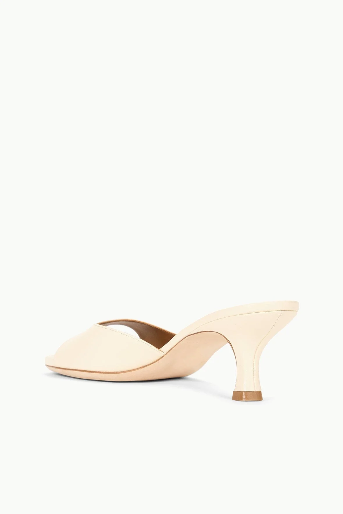 BRIGITTE LEATHER MULE | CREAM - Image 5