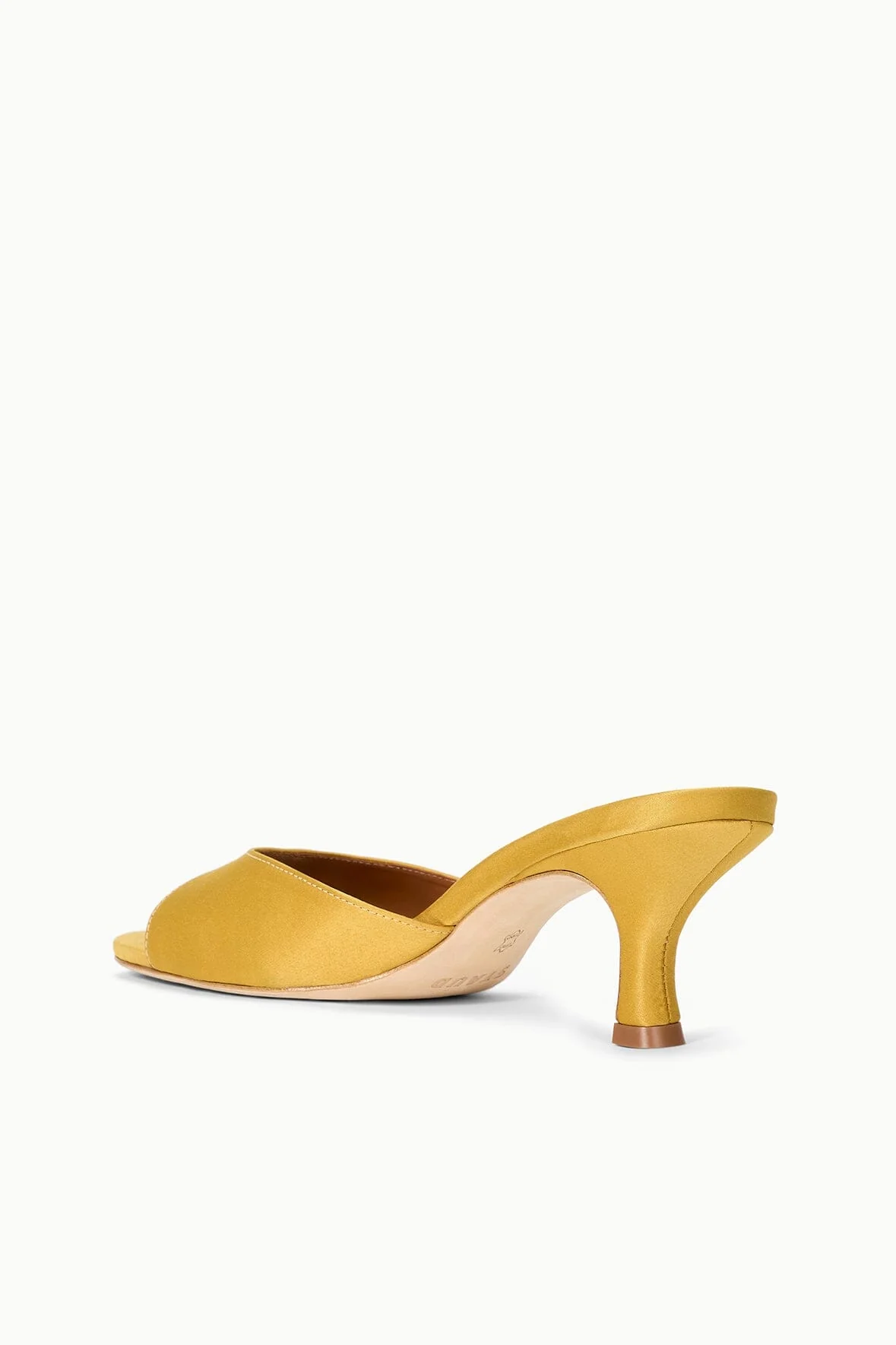 BRIGITTE SATIN MULE | GOLDENROD - Image 5