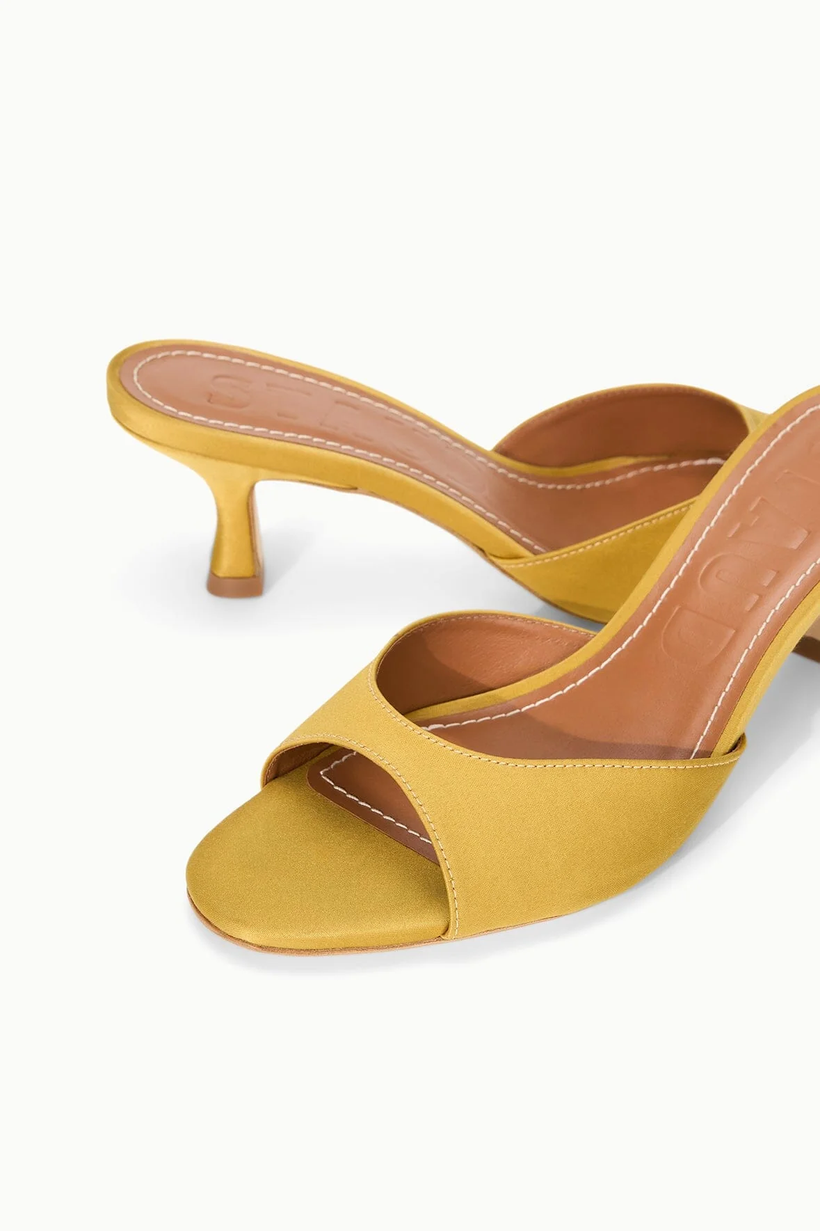 BRIGITTE SATIN MULE | GOLDENROD - Image 6