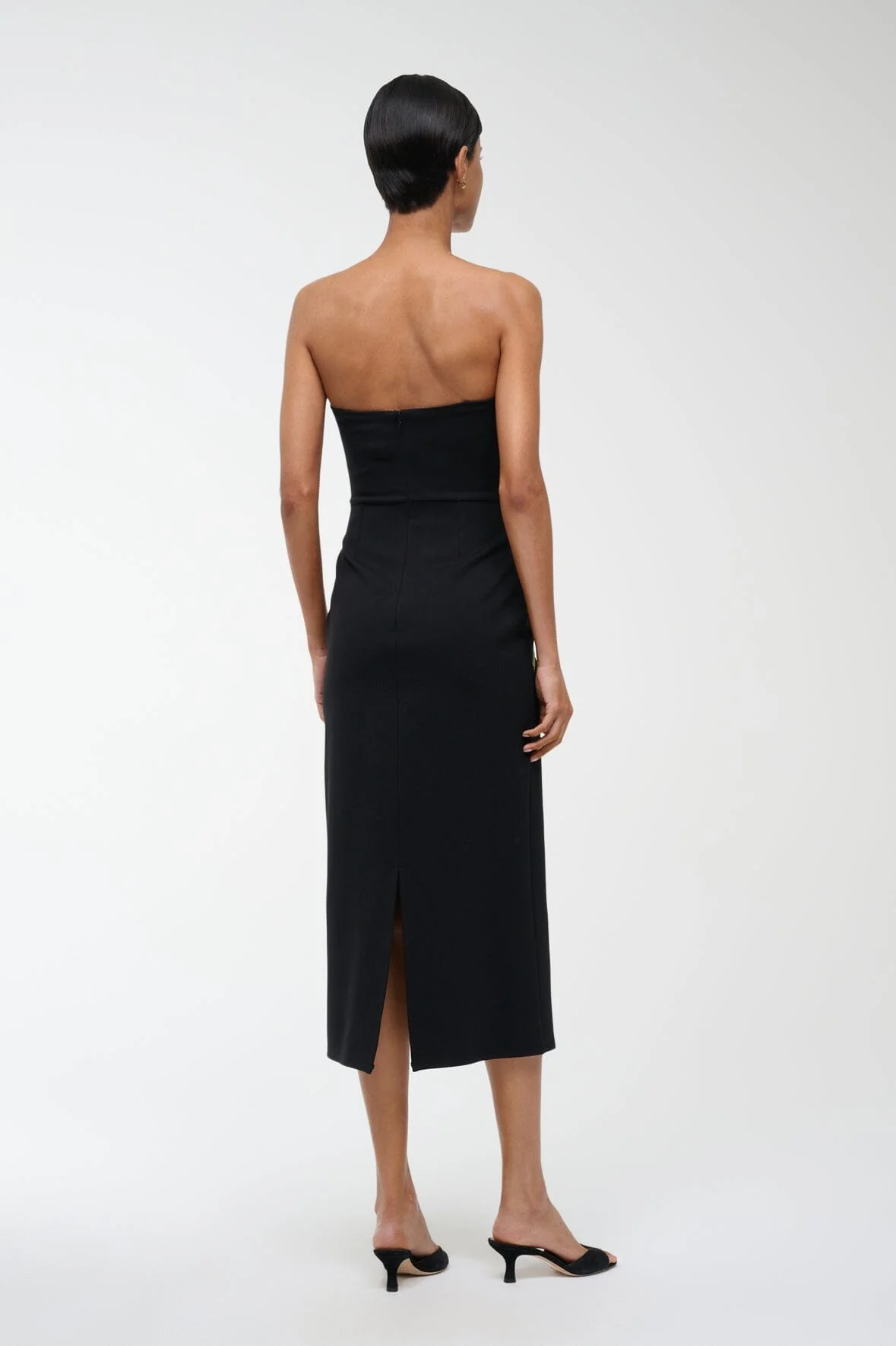 BROOKE DRESS | DAHLIA DAYDREAM BLACK - Image 5