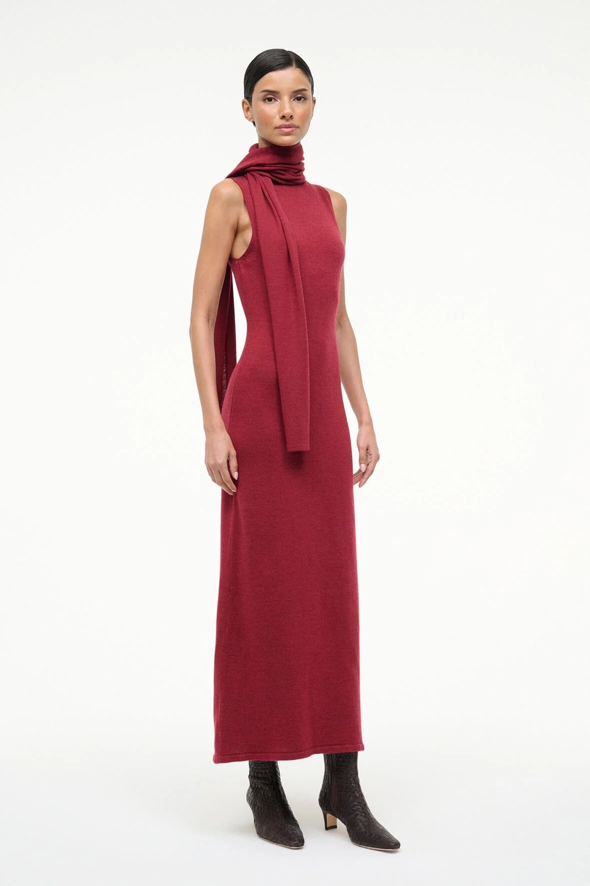 CANAL MIDI DRESS | SANGRIA - Image 4