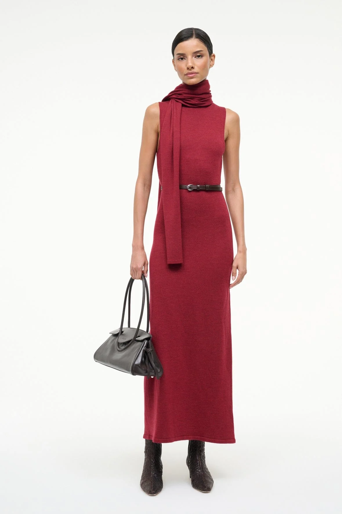 CANAL MIDI DRESS | SANGRIA - Image 5