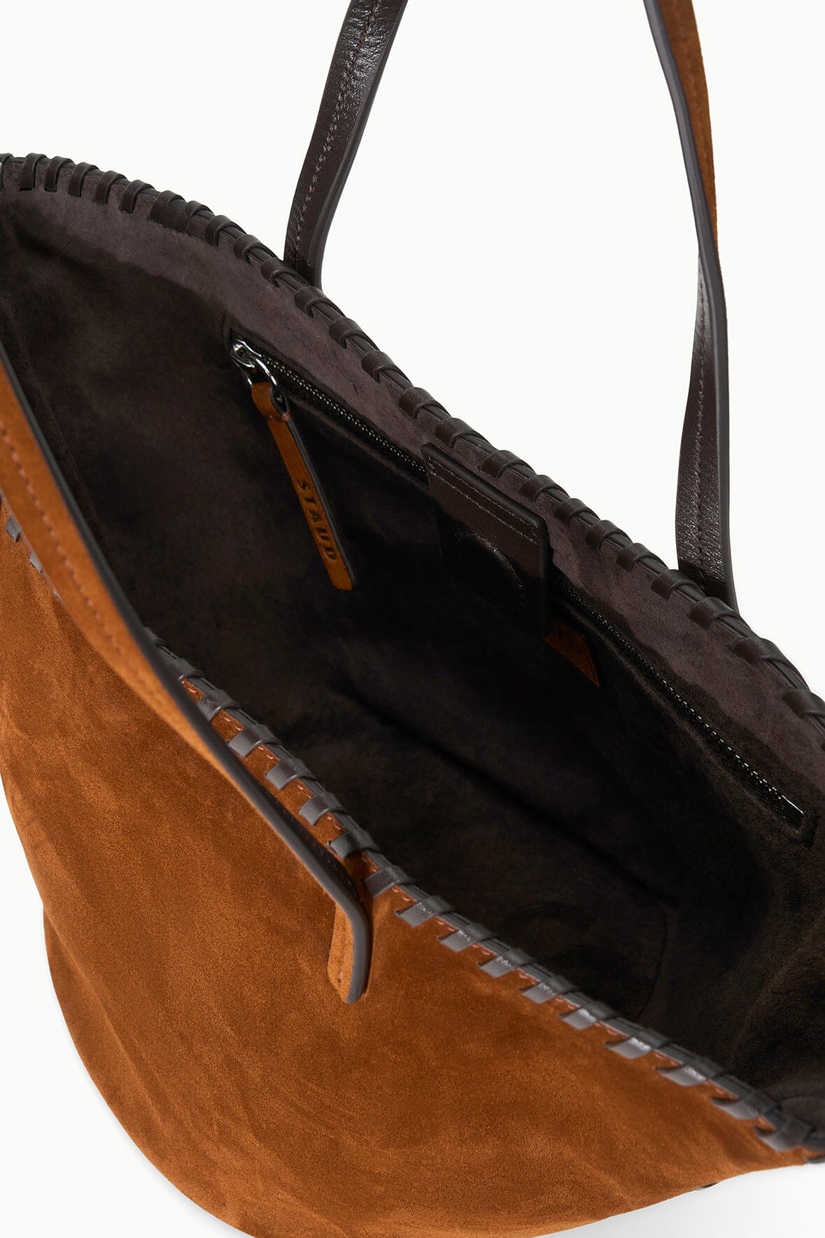 CARO BUCKET BAG | TABAC SUEDE ESPRESSO - Image 7