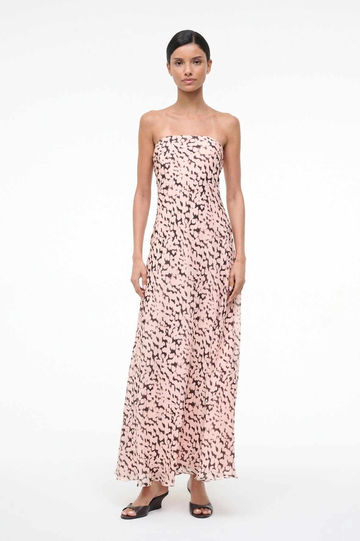 CASSIE SILK DRESS | ALMOND BLACK - Image 5