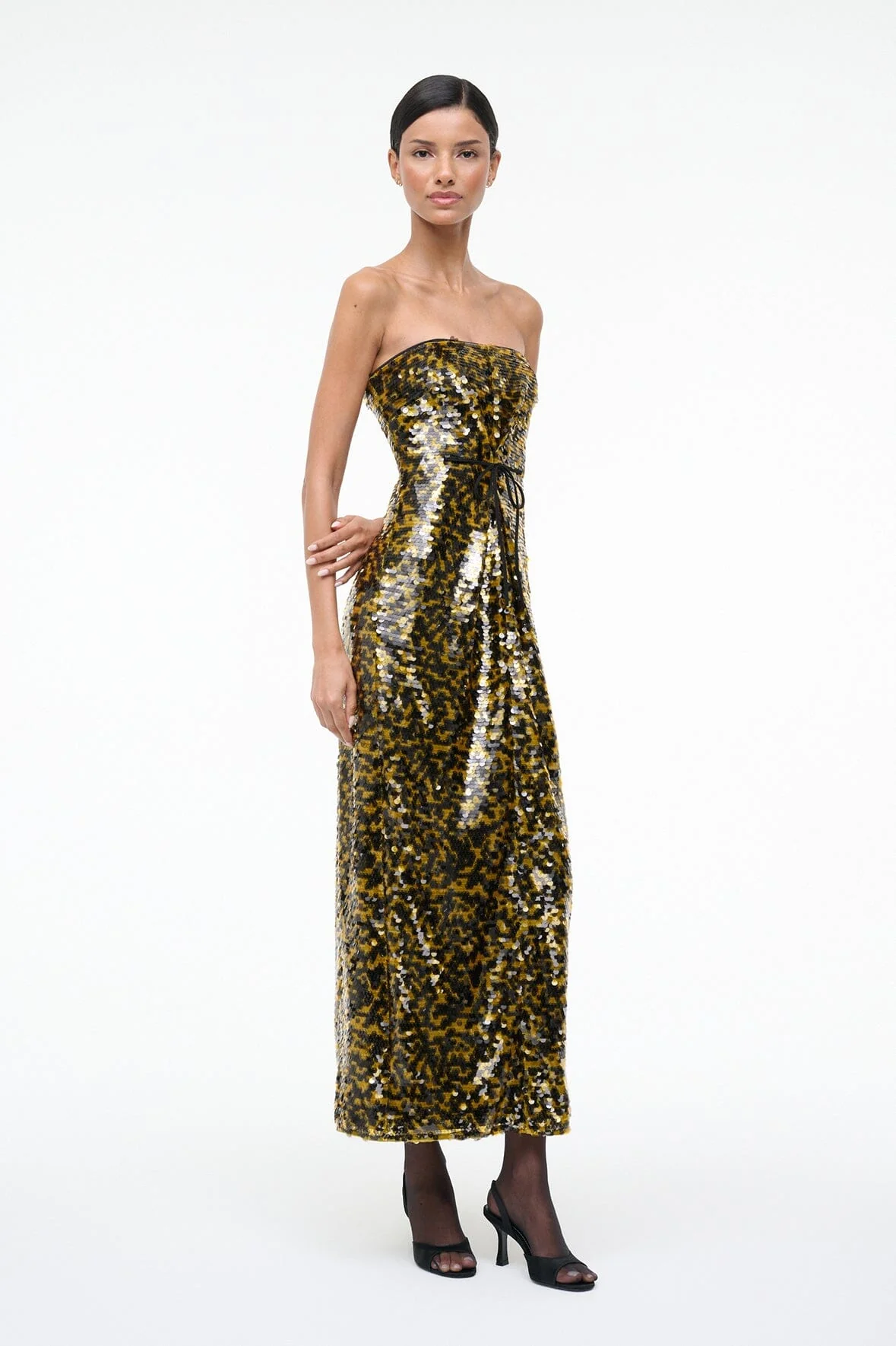 CECE DRESS | TURMERIC BLACK - Image 3