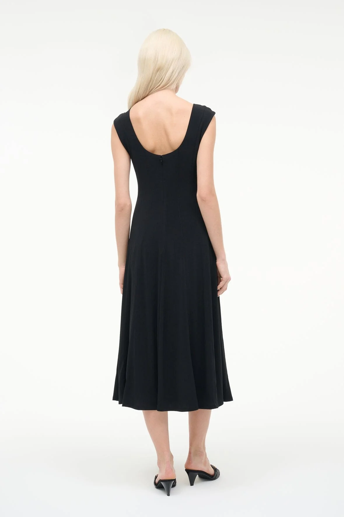 CHARLOTTE JERSEY DRESS | BLACK - Image 3