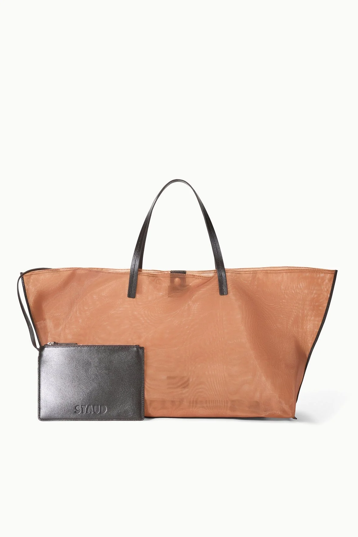 CHRISTOS LARGE MESH TOTE | CAMEL - Image 3