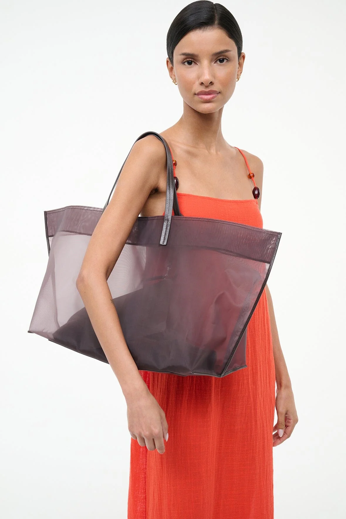 CHRISTOS LARGE MESH TOTE | ESPRESSO - Image 2