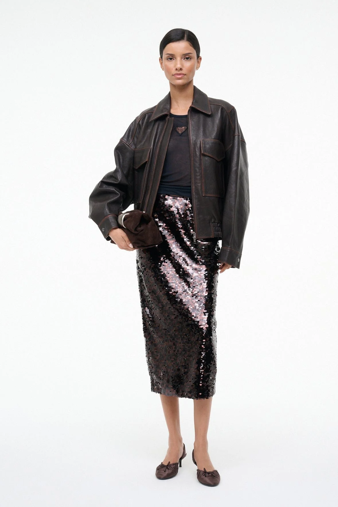 CIARA SKIRT | ESPRESSO BLACK