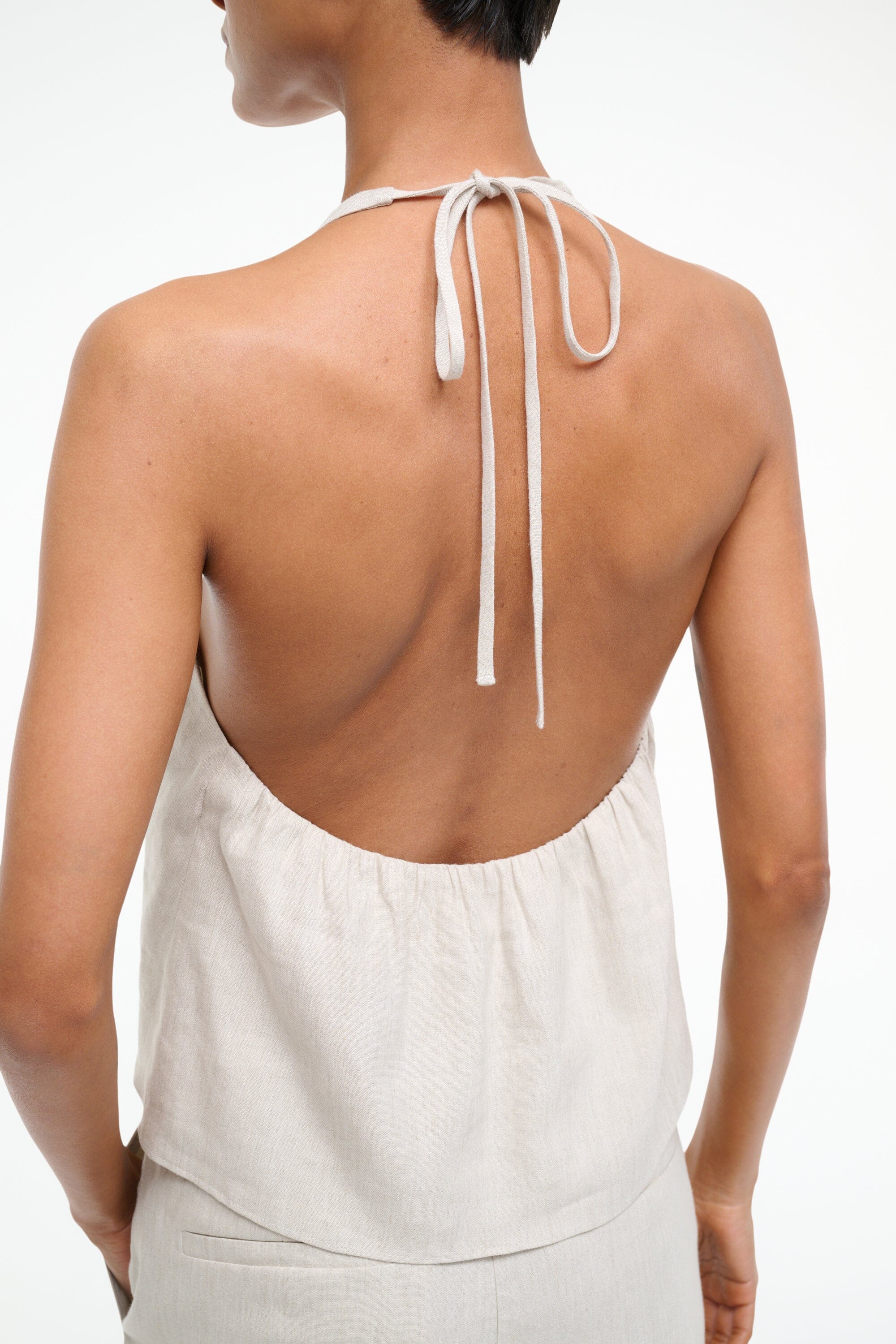 CORSO LINEN TOP | NATURAL - Image 3