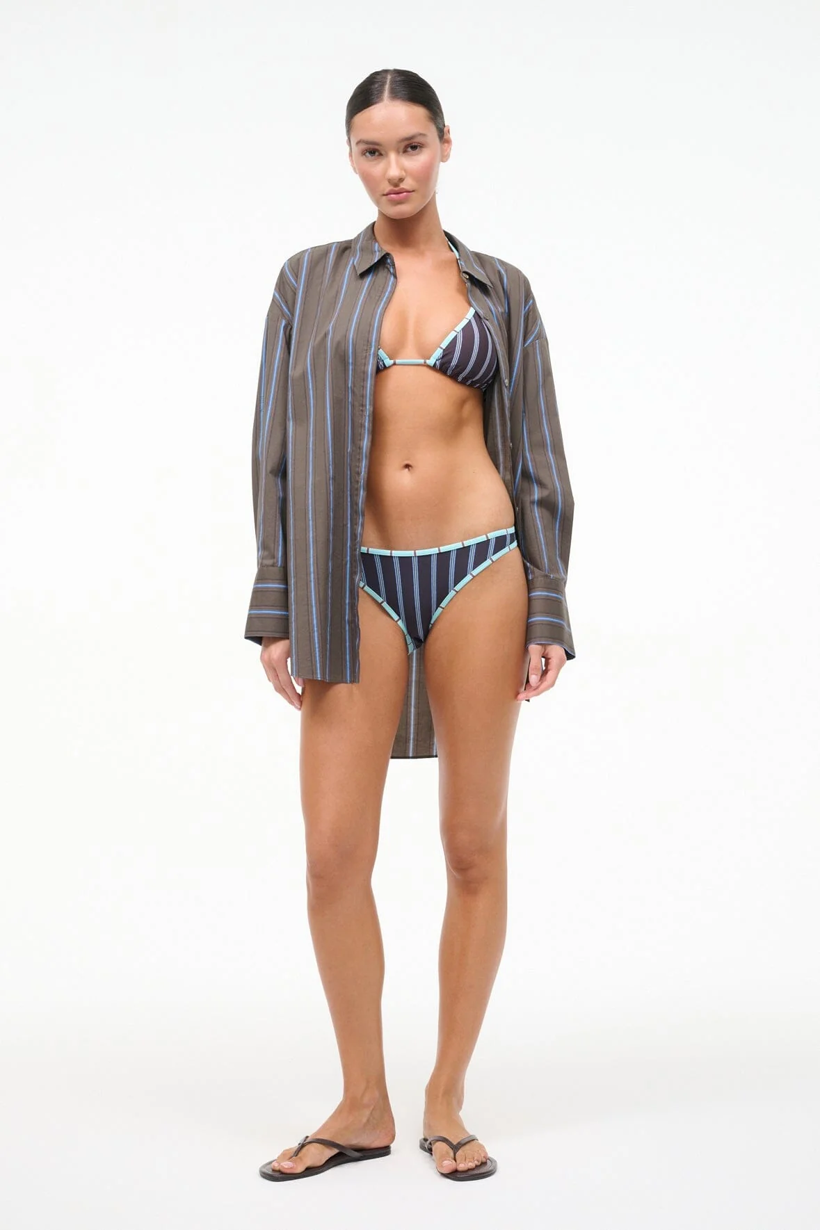 COTO BIKINI BOTTOM | REDONDO STRIPE - Image 2
