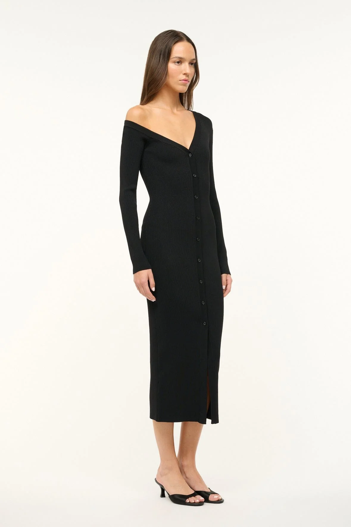 CRAFTSMAN SWEATER DRESS | BLACK - Image 2