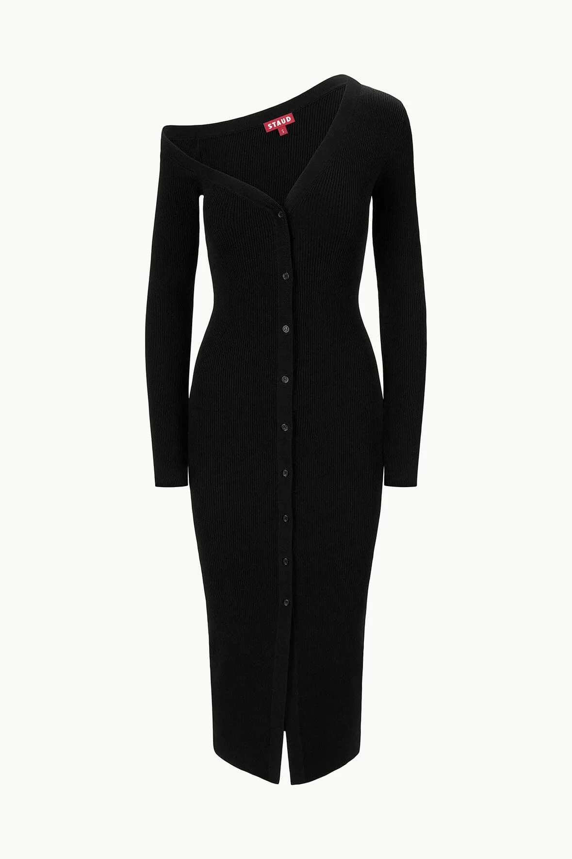 CRAFTSMAN SWEATER DRESS | BLACK - Image 5