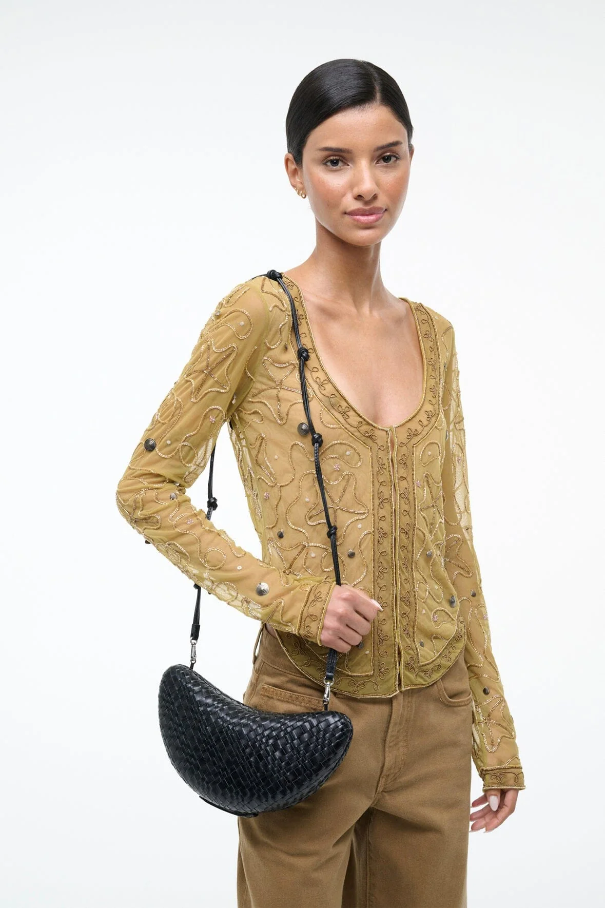 CRESCENT CLUTCH | BLACK - Image 4