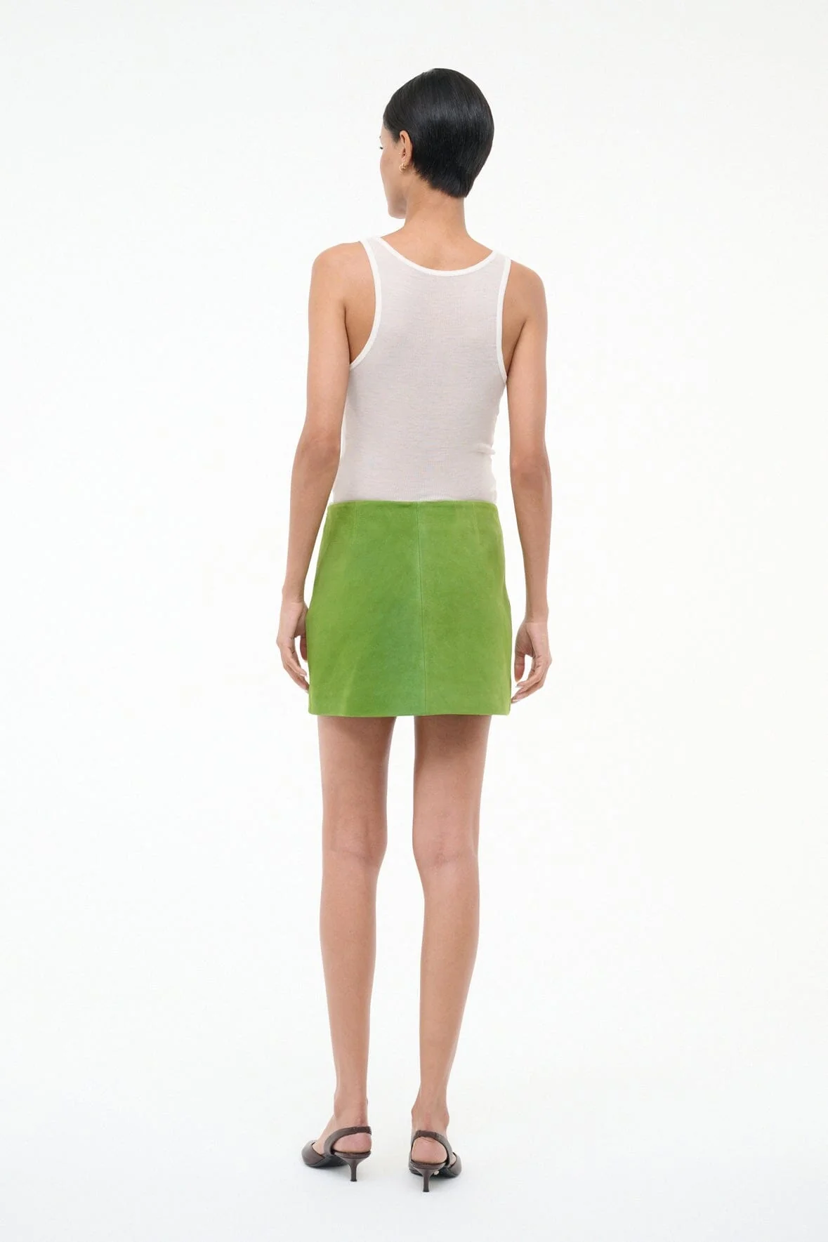 CREST SKIRT | LEAF SUEDE - Image 3