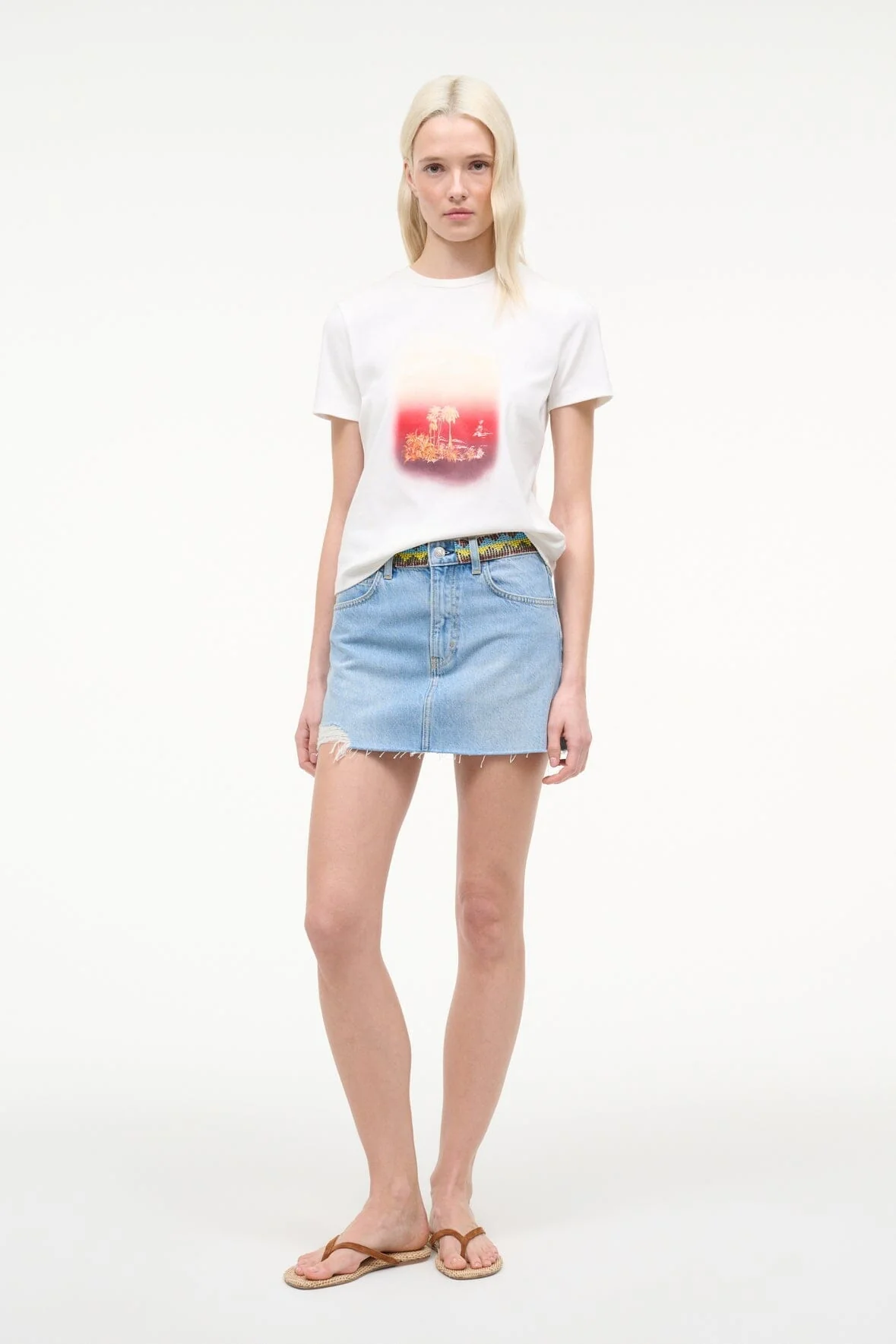 CREW NECK T SHIRT | CALIFORNIA SUNSET - Image 2