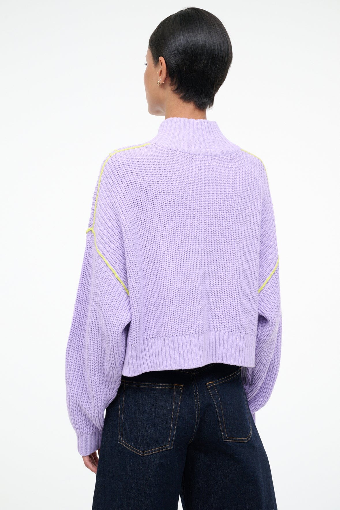 CROPPED HAMPTON SWEATER | WISTERIA - Image 3