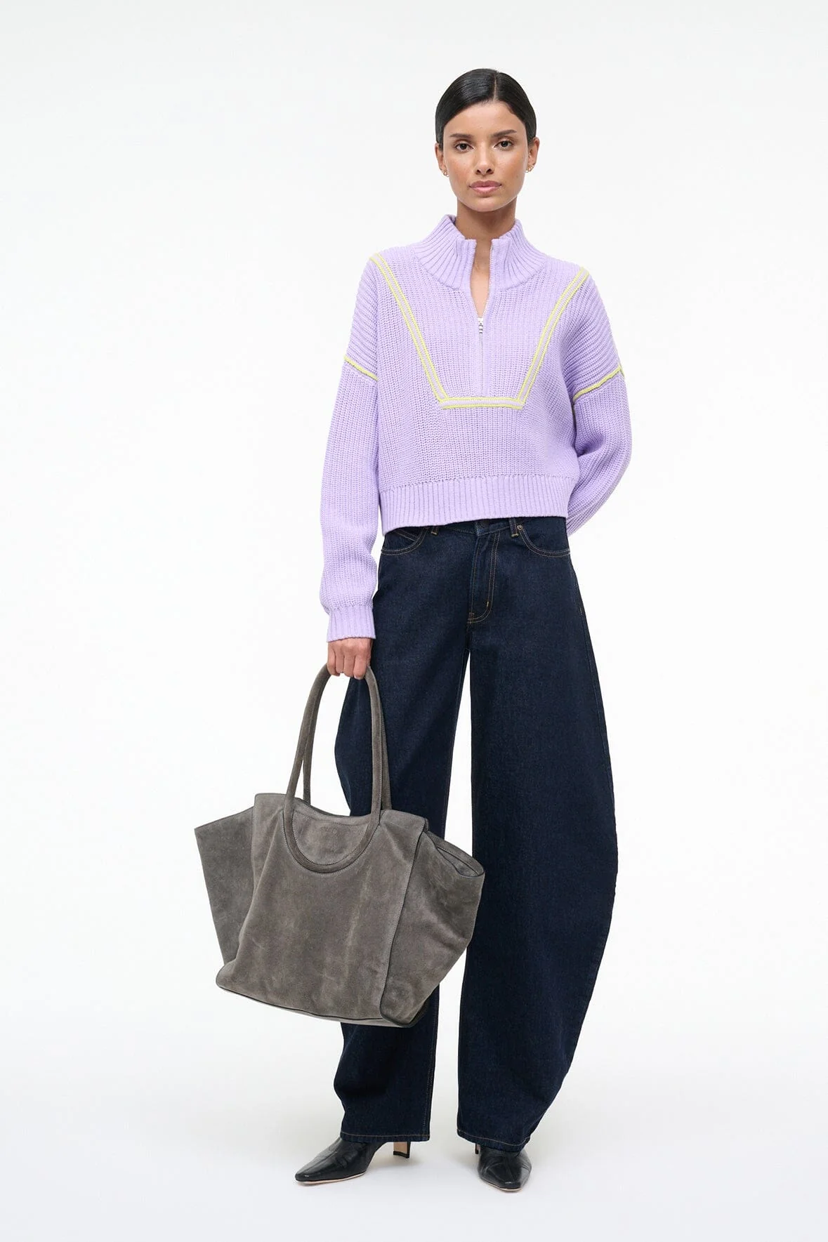 CROPPED HAMPTON SWEATER | WISTERIA - Image 4