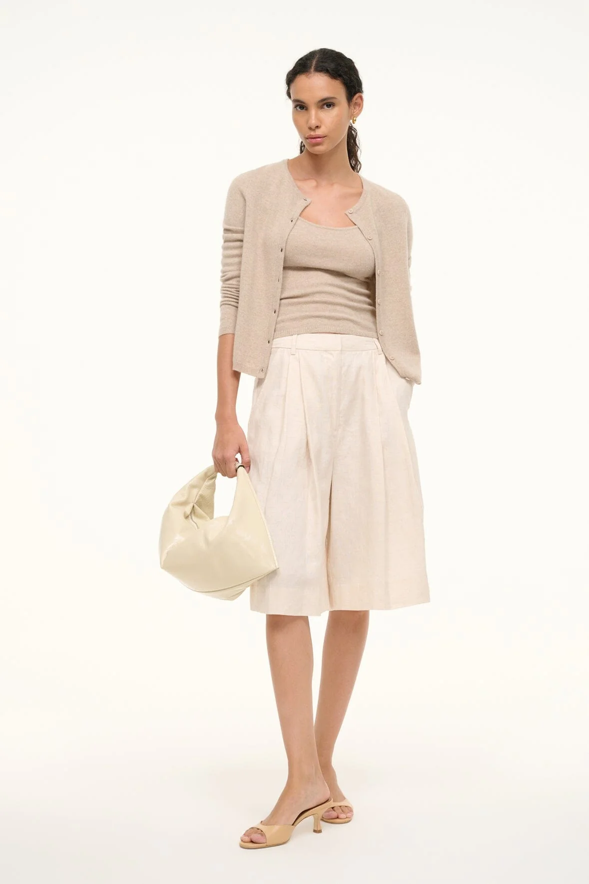 CRUZ BERMUDA LINEN SHORT | NATURAL - Image 3