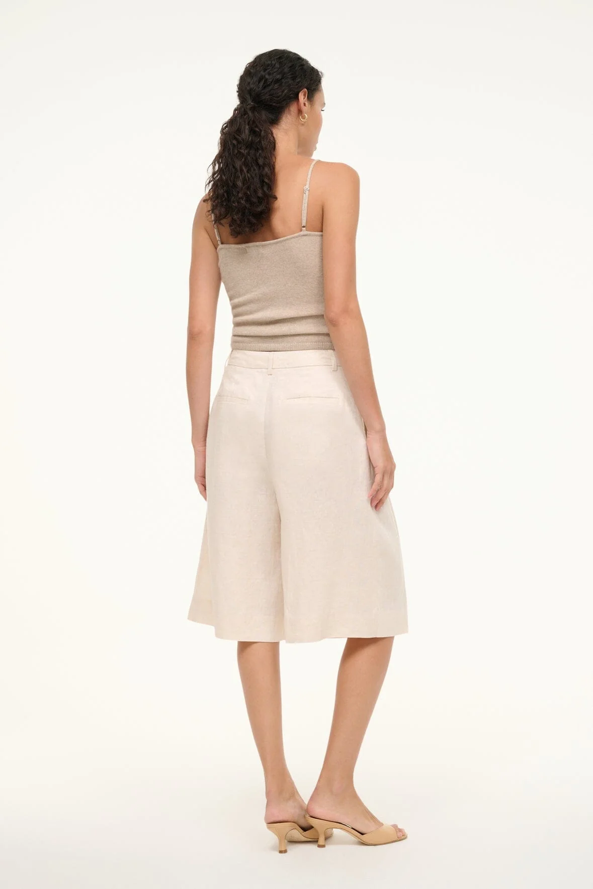 CRUZ BERMUDA LINEN SHORT | NATURAL - Image 4