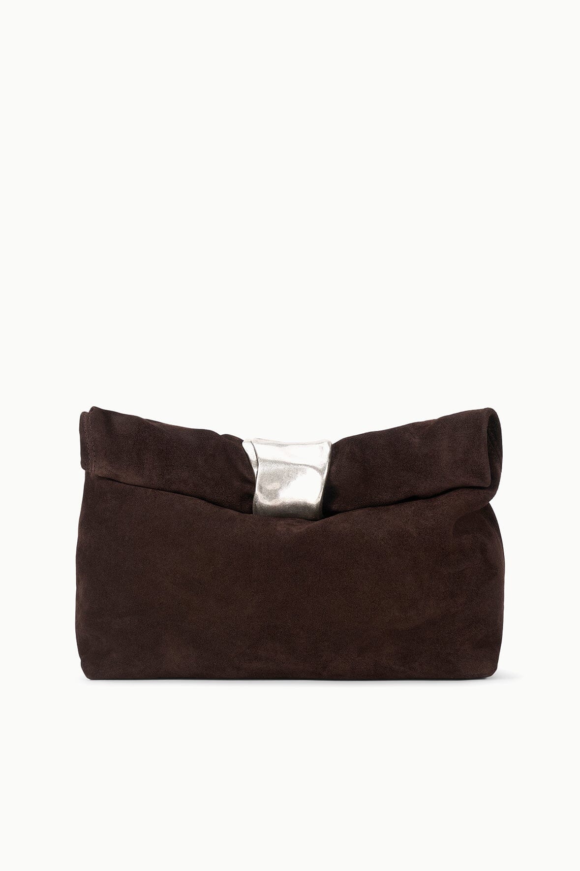 CUFF CLUTCH | ESPRESSO SUEDE - Image 3
