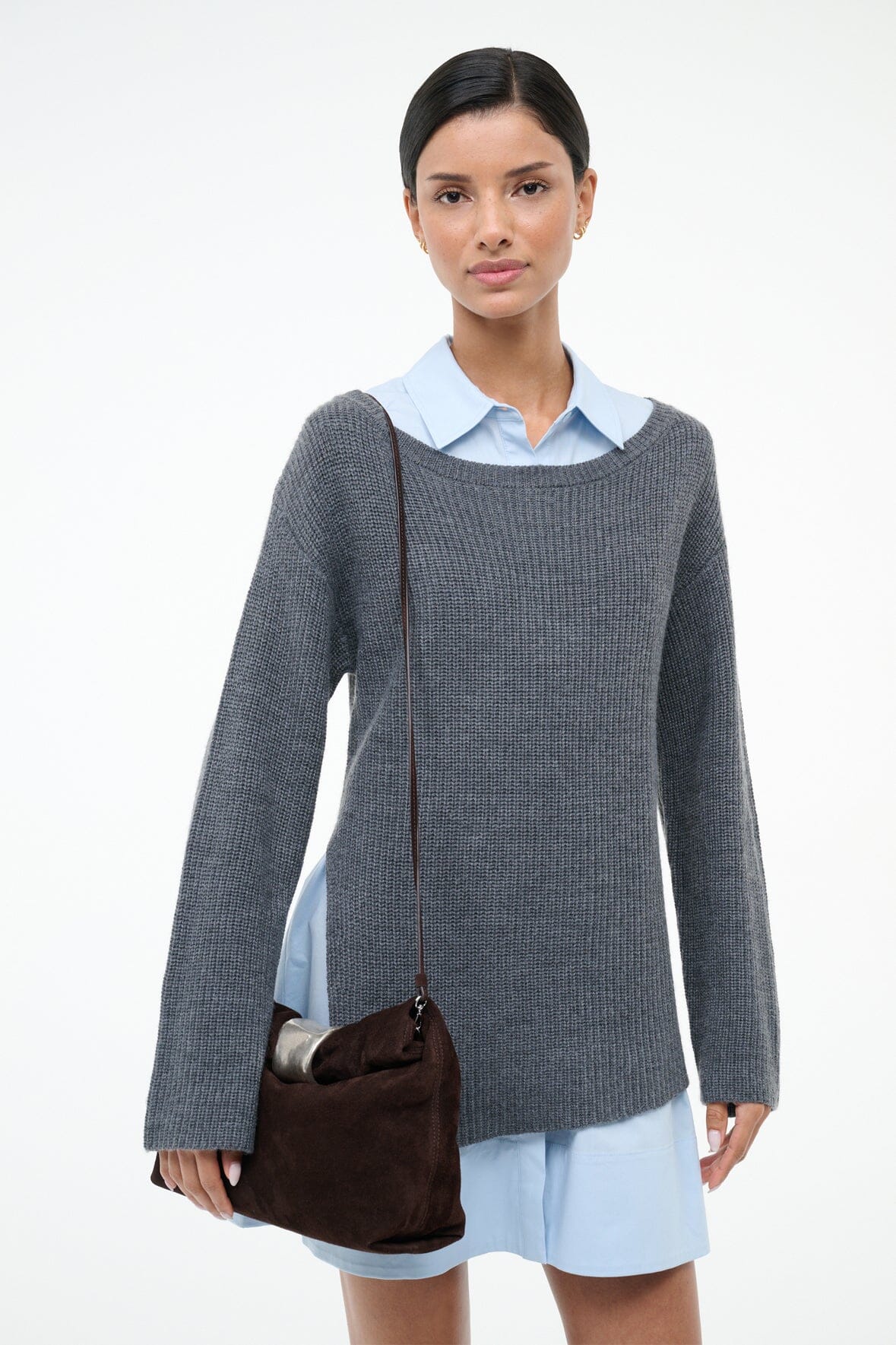 CUFF CLUTCH | ESPRESSO SUEDE - Image 6