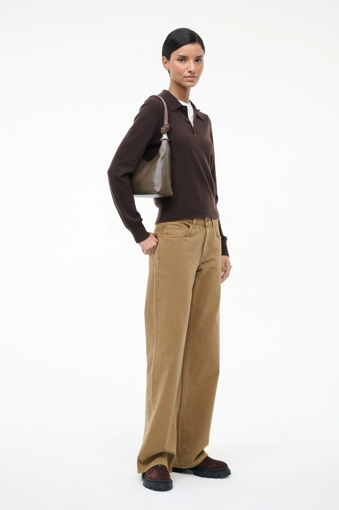 CUFF SHOULDER BAG | TRUFFLE - Image 4