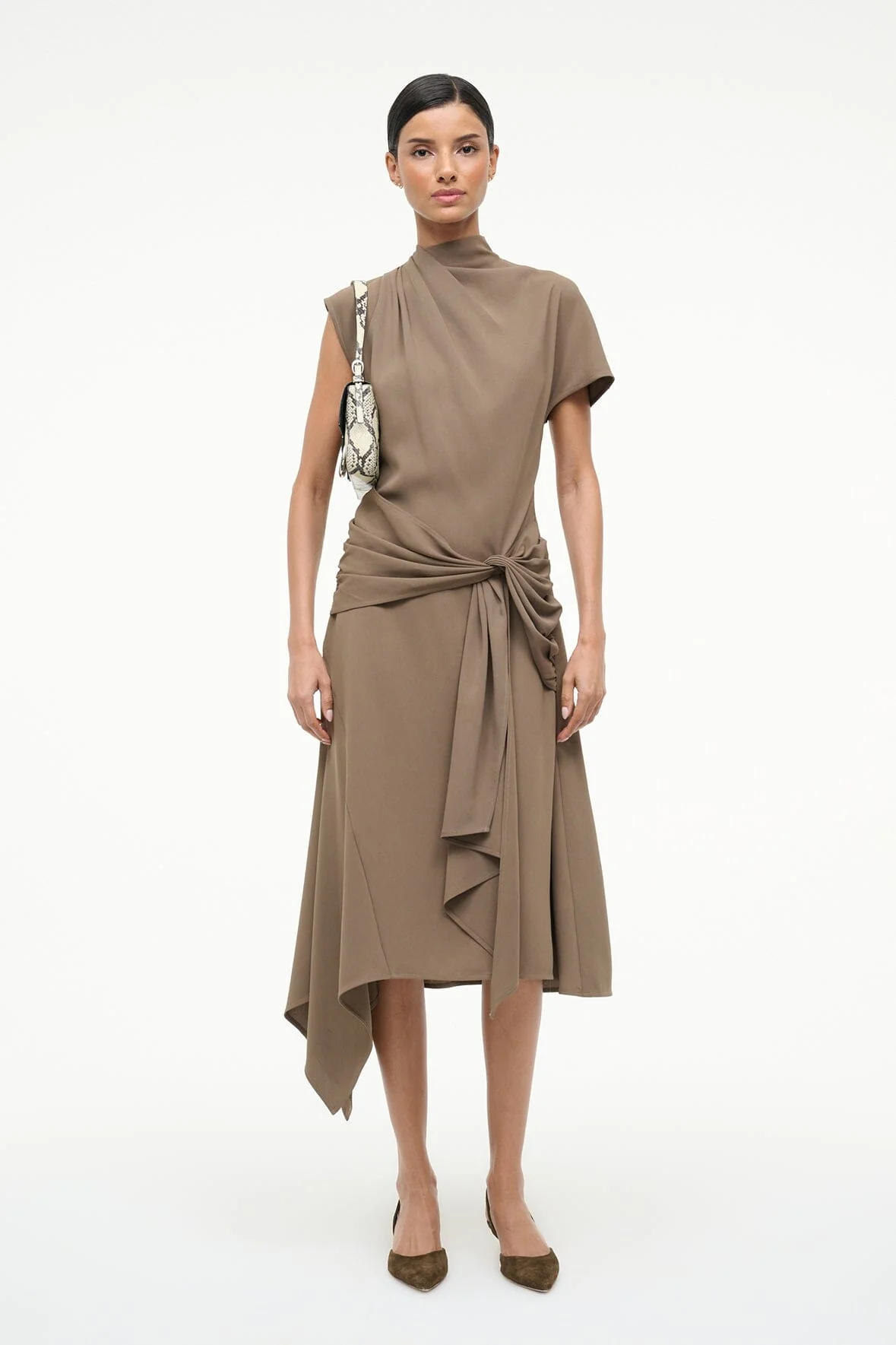 DAVINA DRESS | TRUFFLE - Image 5