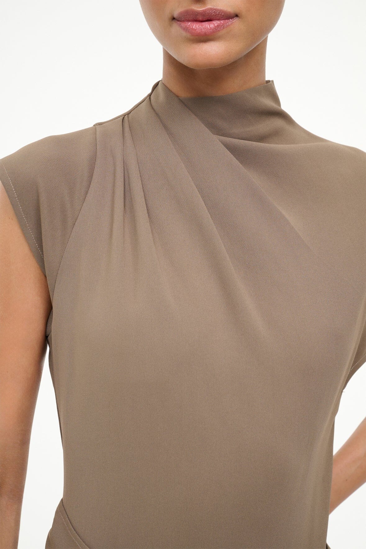 DAVINA DRESS | TRUFFLE - Image 7