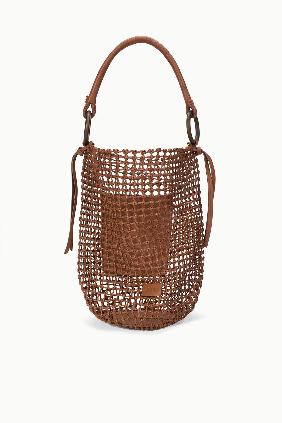 DEL MAR BUCKET BAG | TAN WOVEN - Image 5