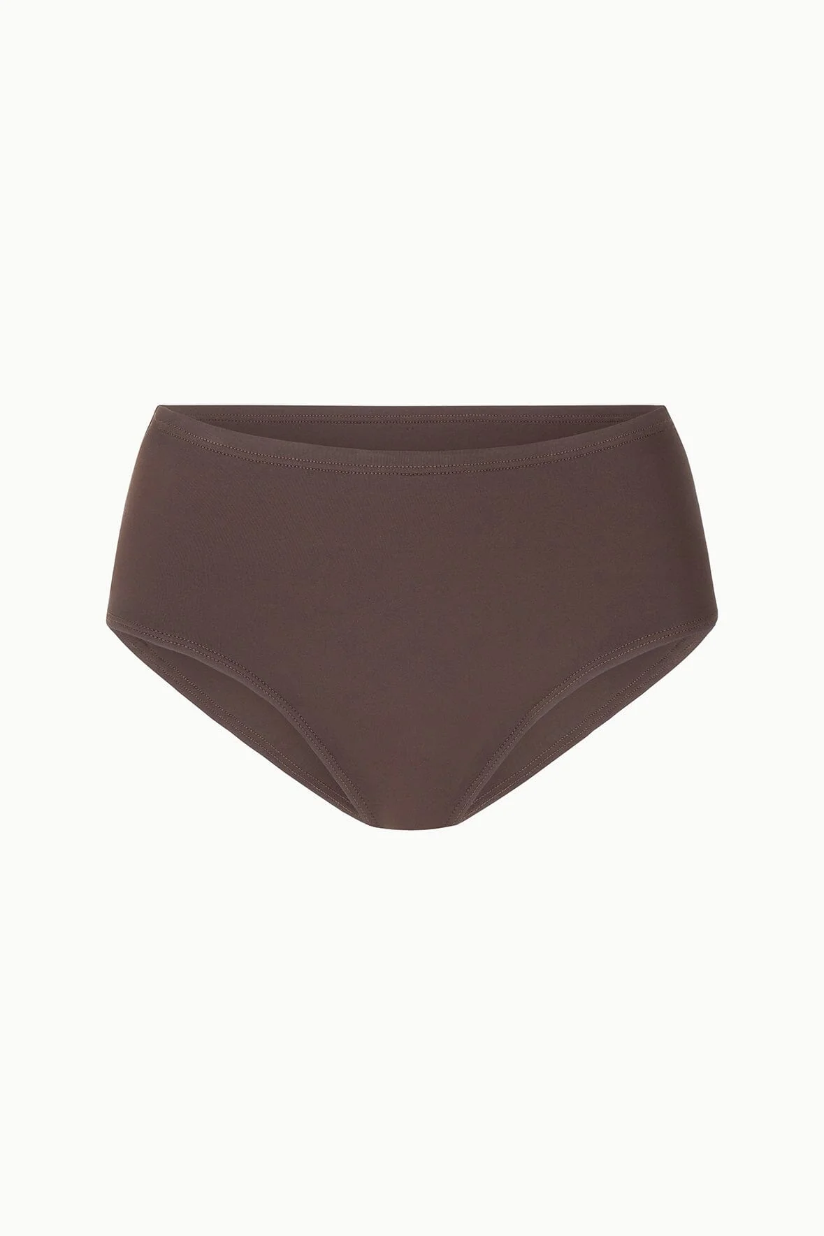 DEVON HIGH RISE BIKINI BOTTOM | DARK CHOCOLATE - Image 5