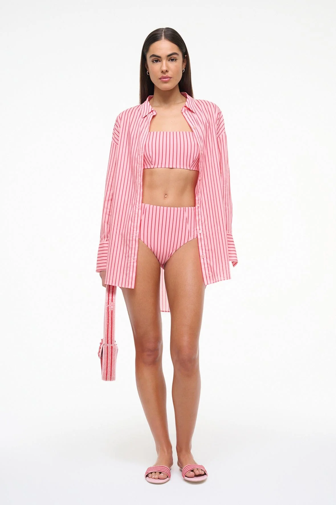 DEVON HIGH RISE BIKINI BOTTOM | MONTAUK STRIPE - Image 5