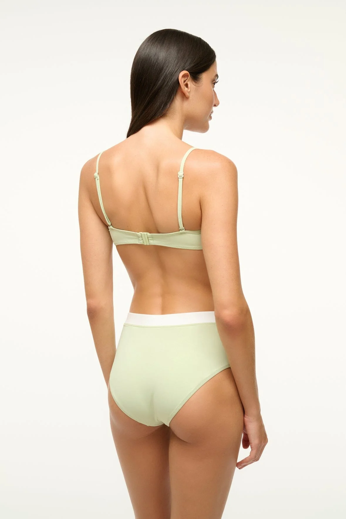 DEVON HIGH RISE BIKINI BOTTOM | PALE JADE WHITE - Image 4