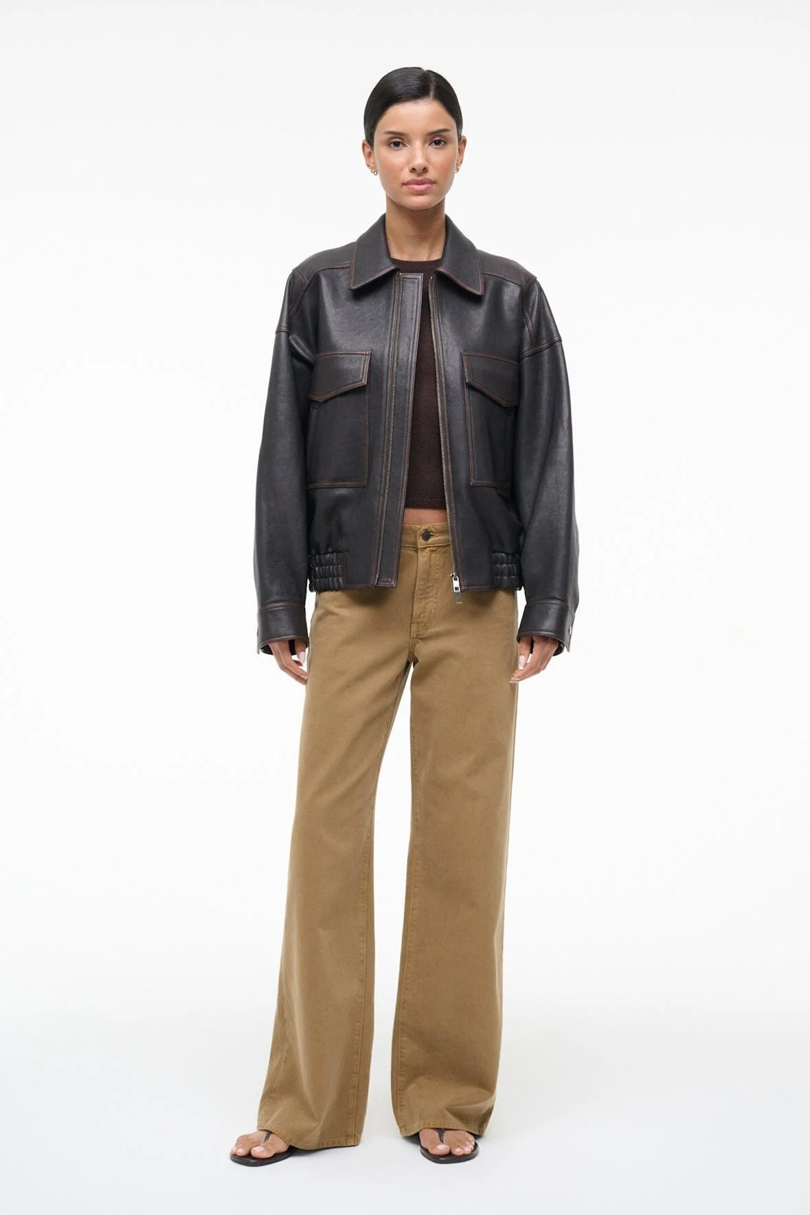 EASY CASHMERE TEE | DARK CHOCOLATE - Image 4