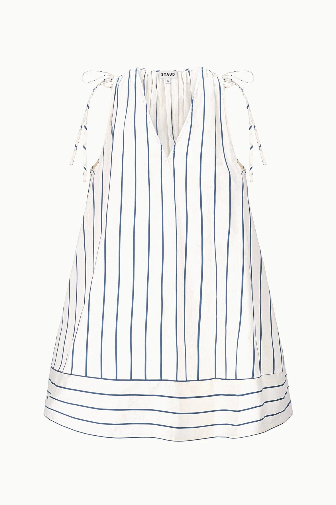 ELENA DRESS | ECRU NAVY STRIPE - Image 4