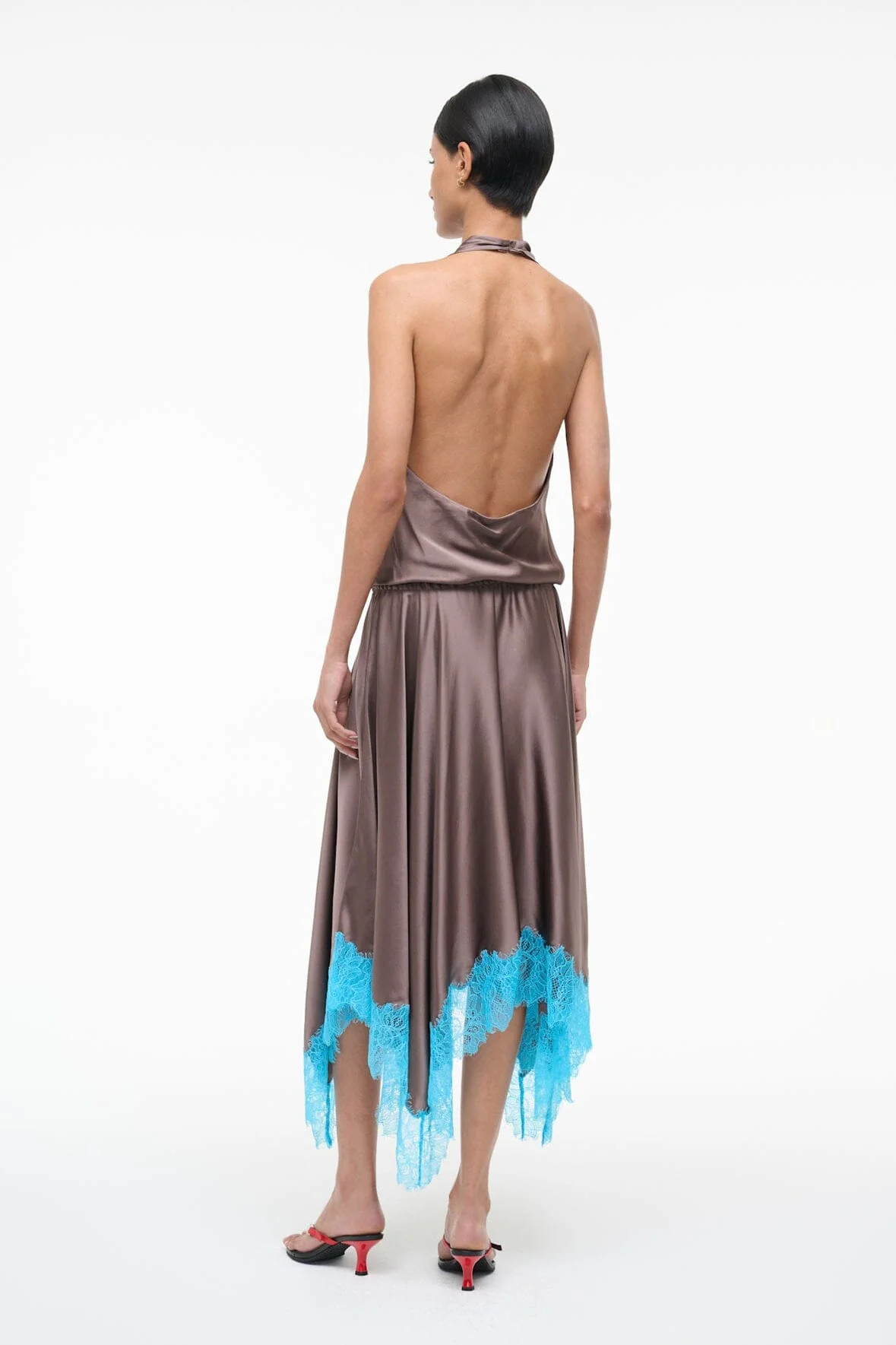 ELIRA SILK DRESS | MINK POOL - Image 2