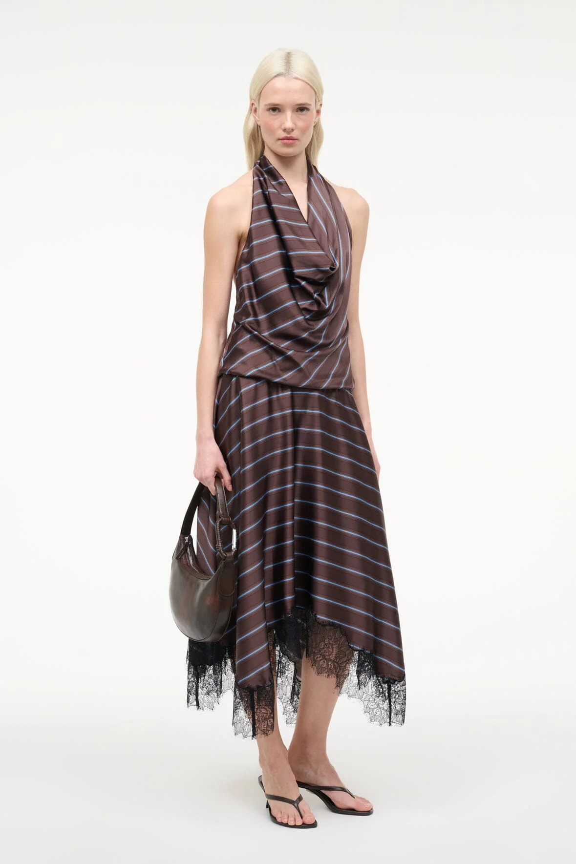 ELIRA SILK DRESS | REDONDO STRIPE - Image 5