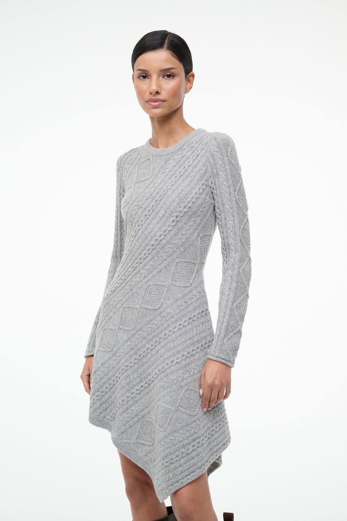 EVA SWEATER DRESS | HEATHER GREY - Image 7