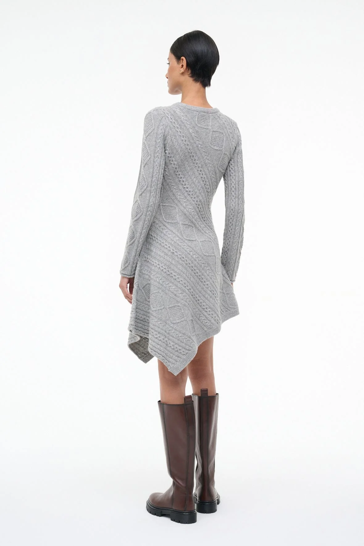 EVA SWEATER DRESS | HEATHER GREY - Image 8