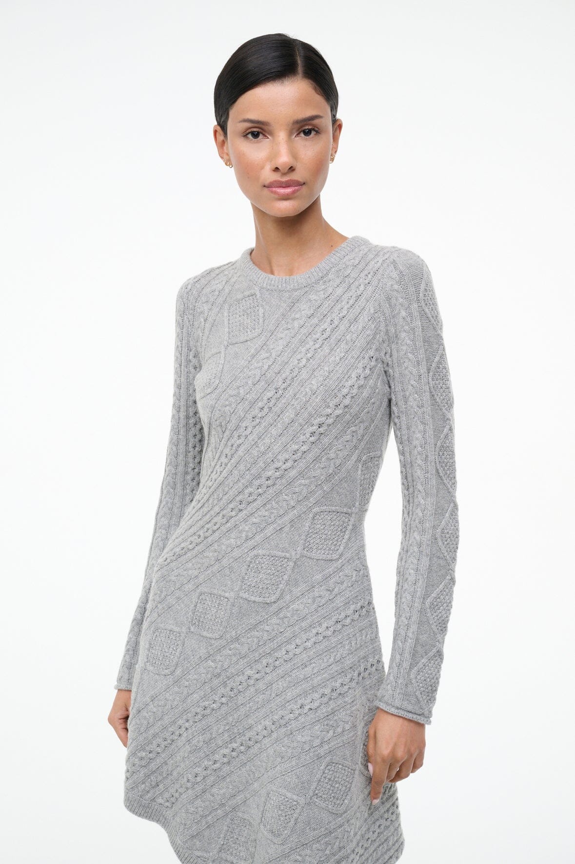 EVA SWEATER DRESS | HEATHER GREY - Image 9