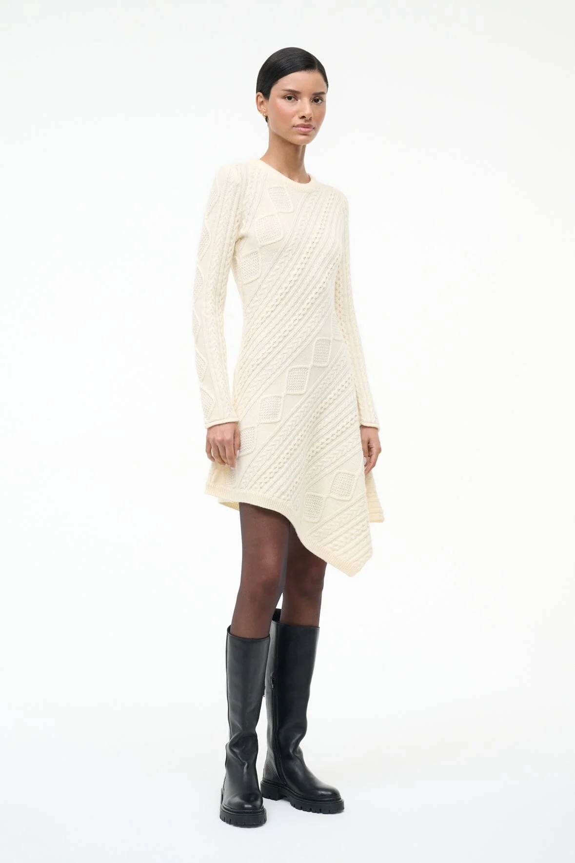 EVA SWEATER DRESS | IVORY - Image 10