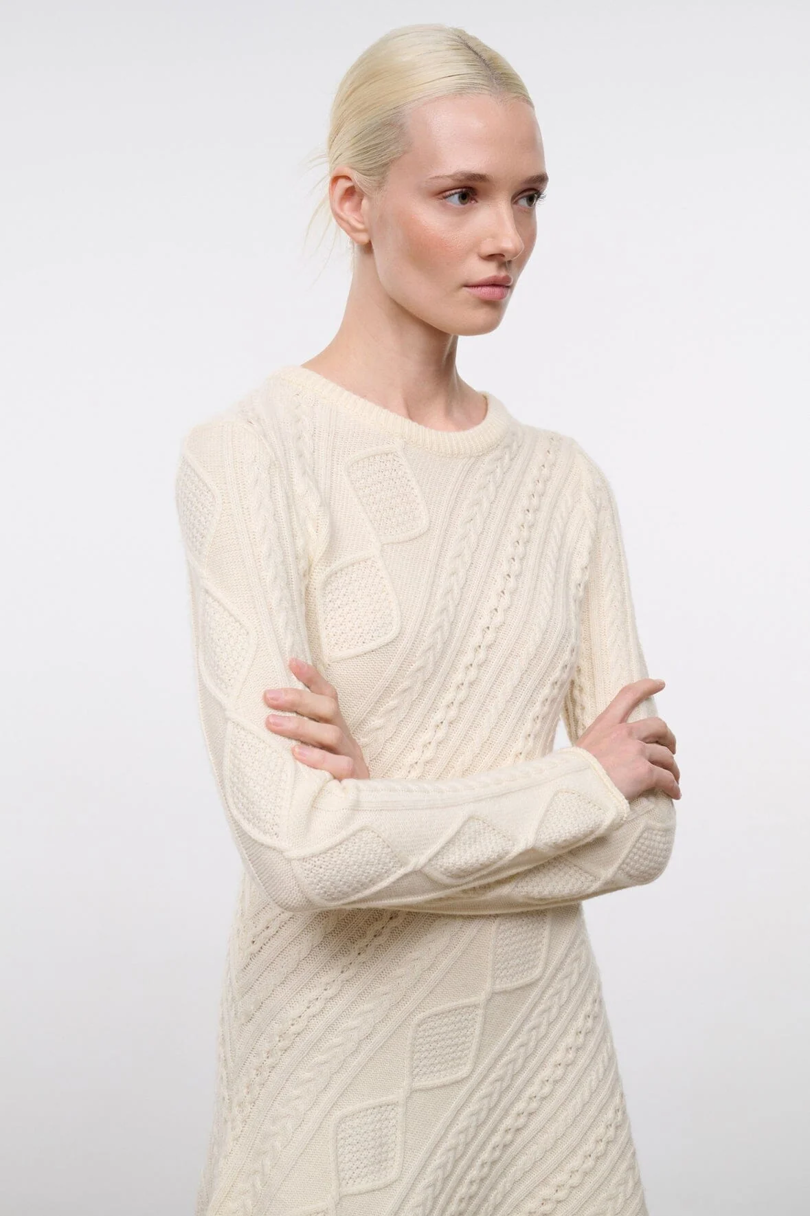 EVA SWEATER DRESS | IVORY - Image 2